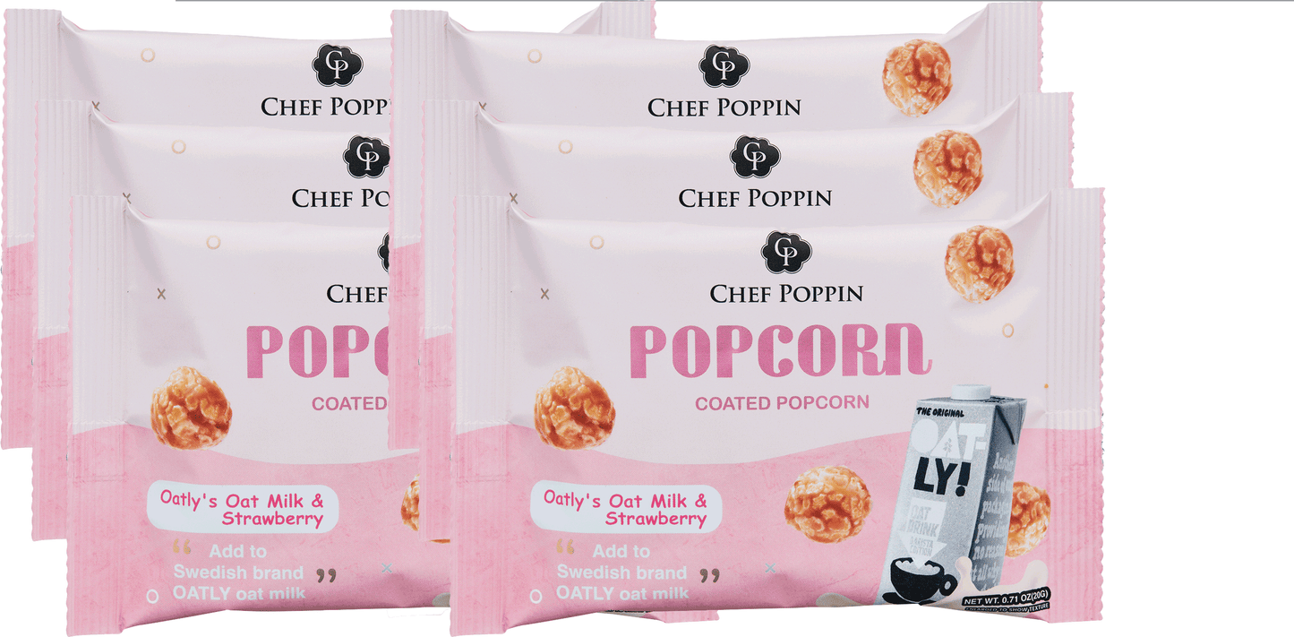 Oatly's Oatmilk & Strawberry Popcorn