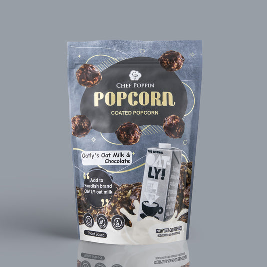 Oatly's Oatmilk & Chocolate Popcorn